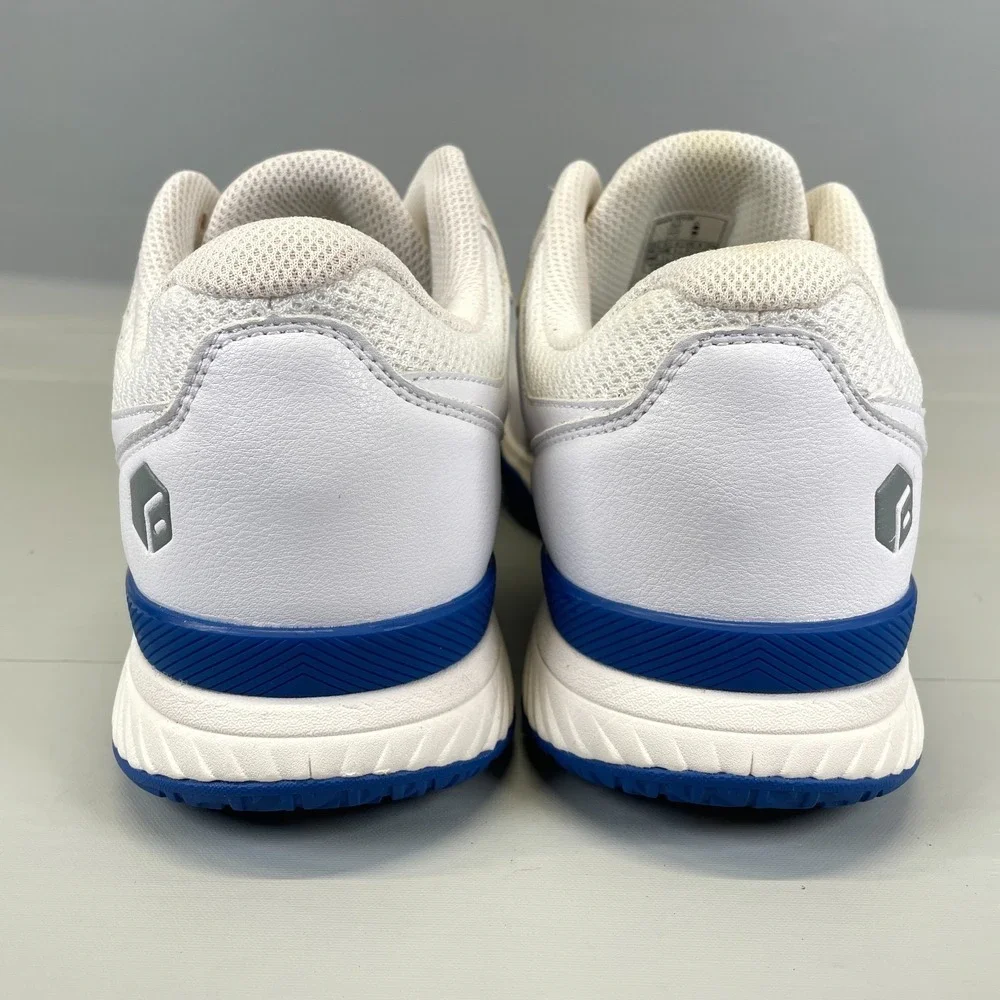 FitVille Amadeus Tennis Shoes Mens Size 9.5 Extra Wide White Blue Casual Sneaker